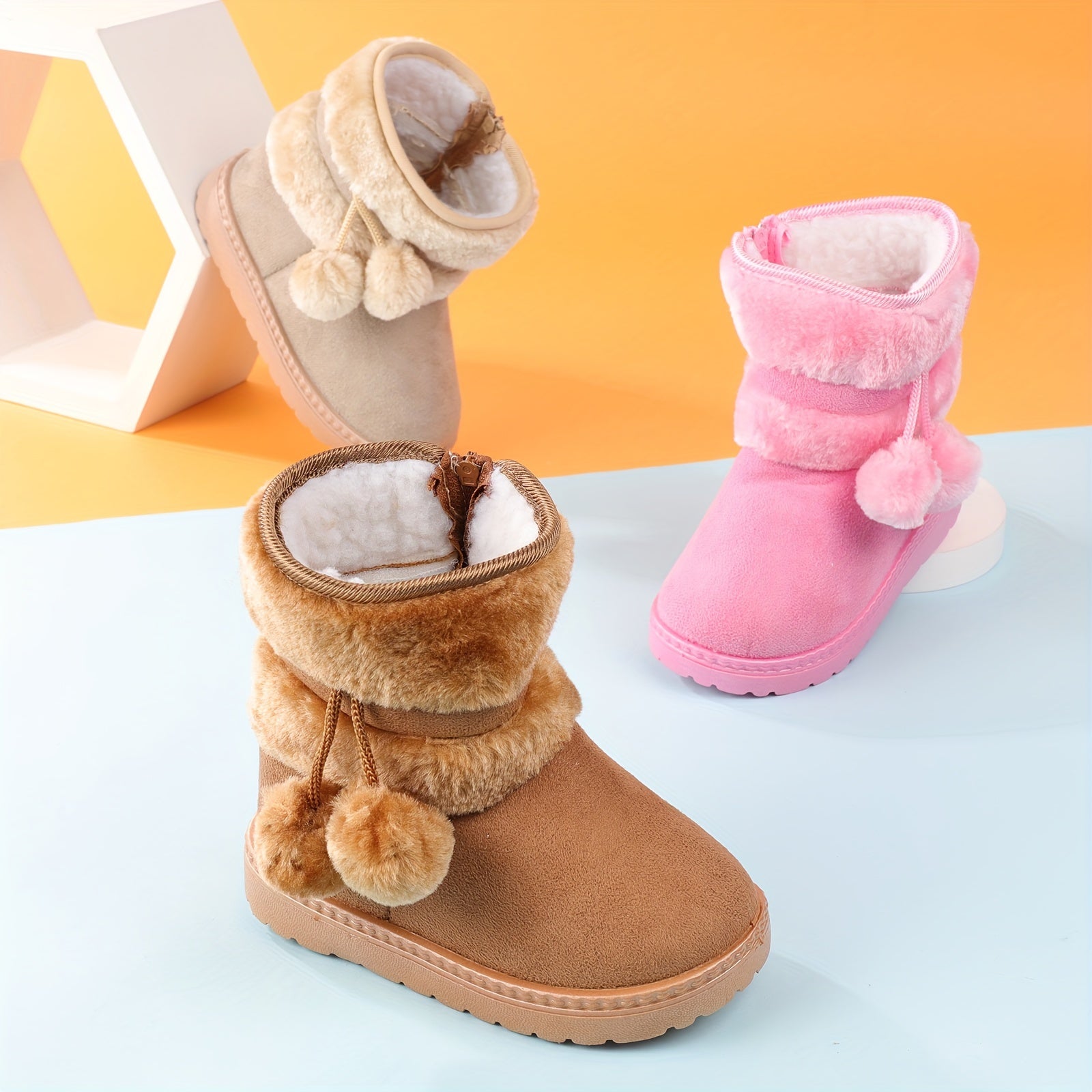 Chloe - Fleece Knusse Antislip Laarzen voor Meisjes in de Sneeuw