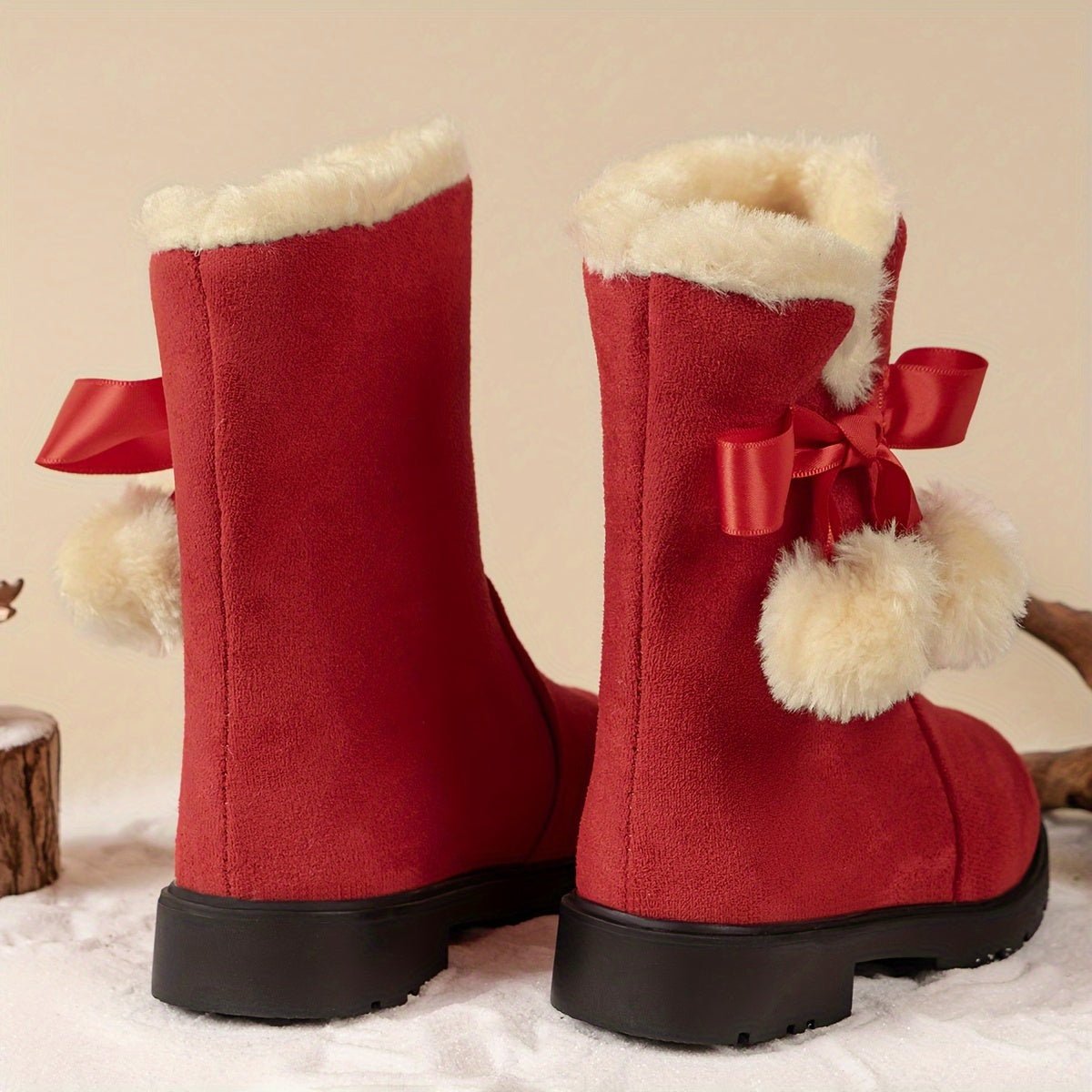 Zara - Warme Fleece Snow Boots voor Meisjes met Antislip Onderkant