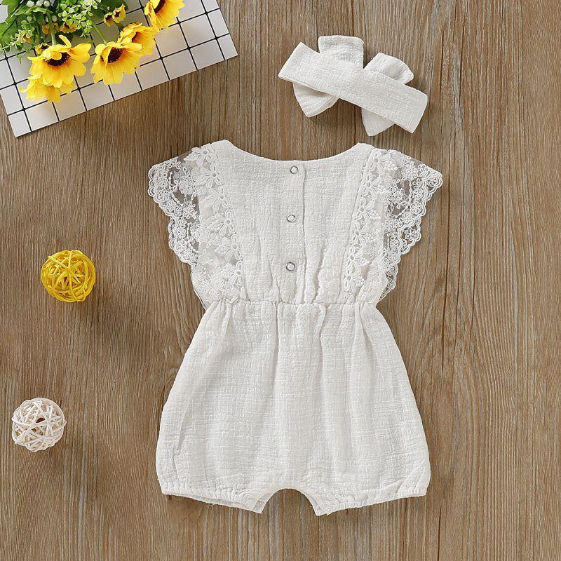 Lace Romper met Strik