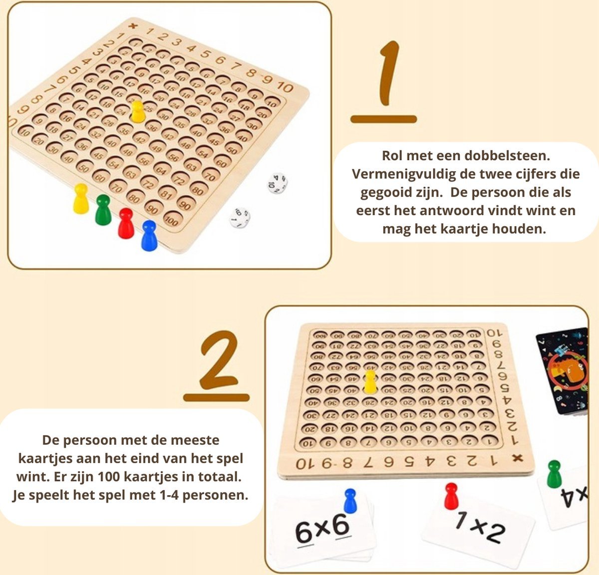 Montessori Multiplication game for preschoolers